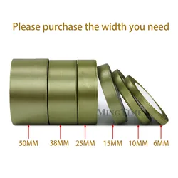 Elegant Satin Ribbon for Crafts and Decorations - 22 Meters, Multiple Widths Available (Royal Green)