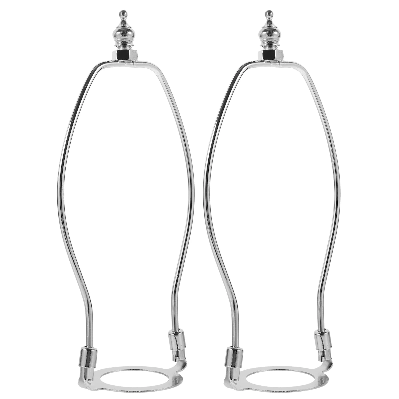 

2pcs Floor Lamp Shade Harp Holder Lampshade Horn Alloy Bracket Lampshades Parts E27