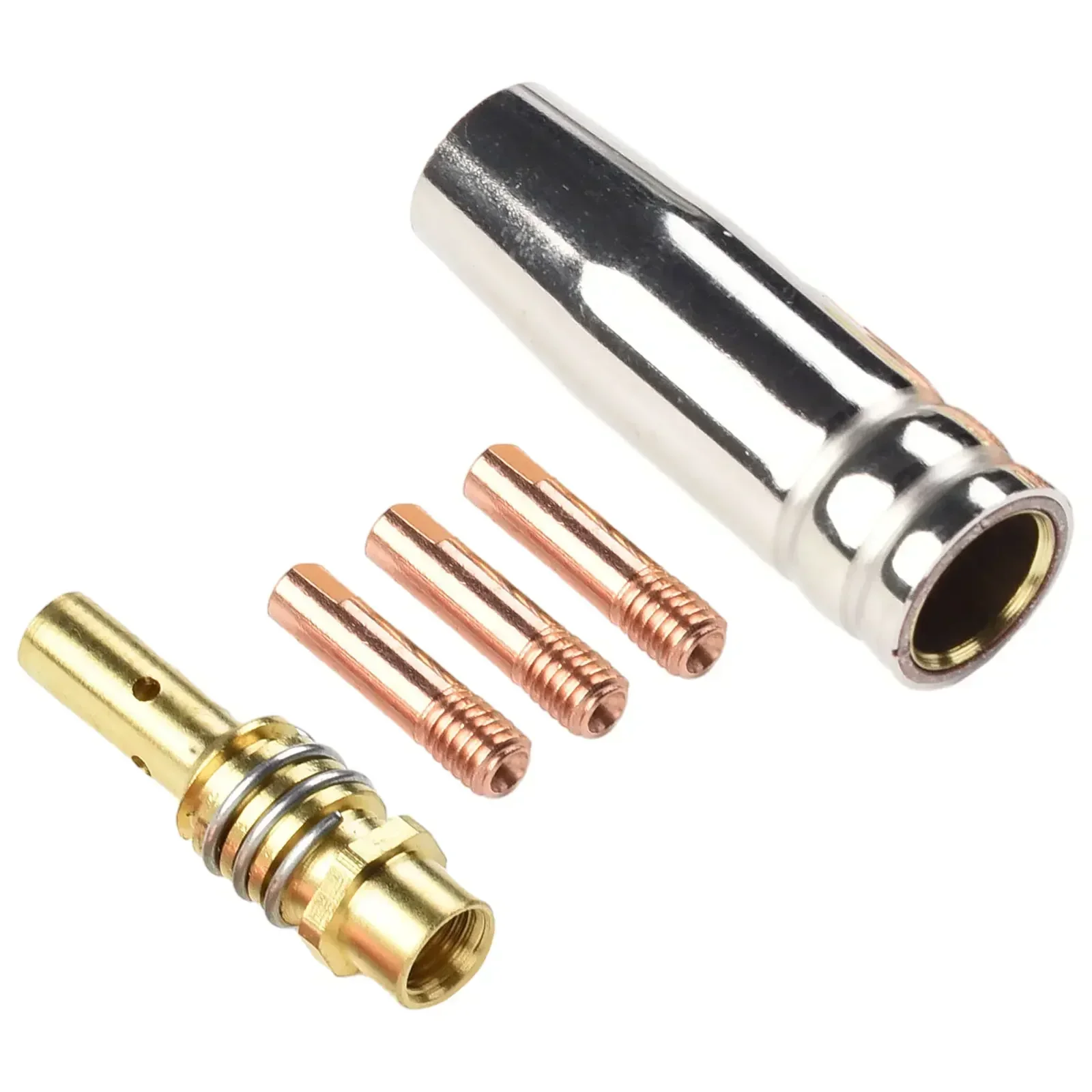 5pcs MIG Air Cooled Welding Accessories Set MIG Welding MB15 15AK Contact Tip 0.6/0.8/0.9/1.0/1.2mm For Rilon For Riland
