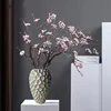 Ceramic Vase Geometric Diamond Check Flower Vase Floral Arrangement Accessories Ginger Jar Ceramic Checkmate Jar Home Decoration 3