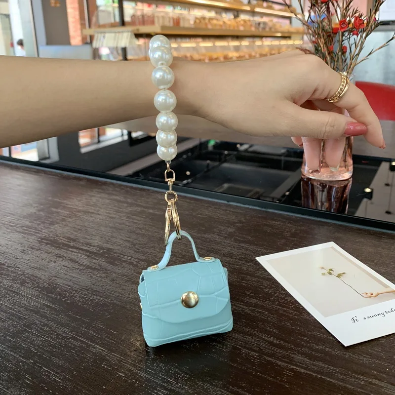 Winter Chain Bag Charm – Bell & Pearls