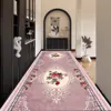 European Style Floral Carpets Corridor Hallway Longe Area Rugs Stairway Runners Customizable Floor Mats Home Porch Entry Doormat 4