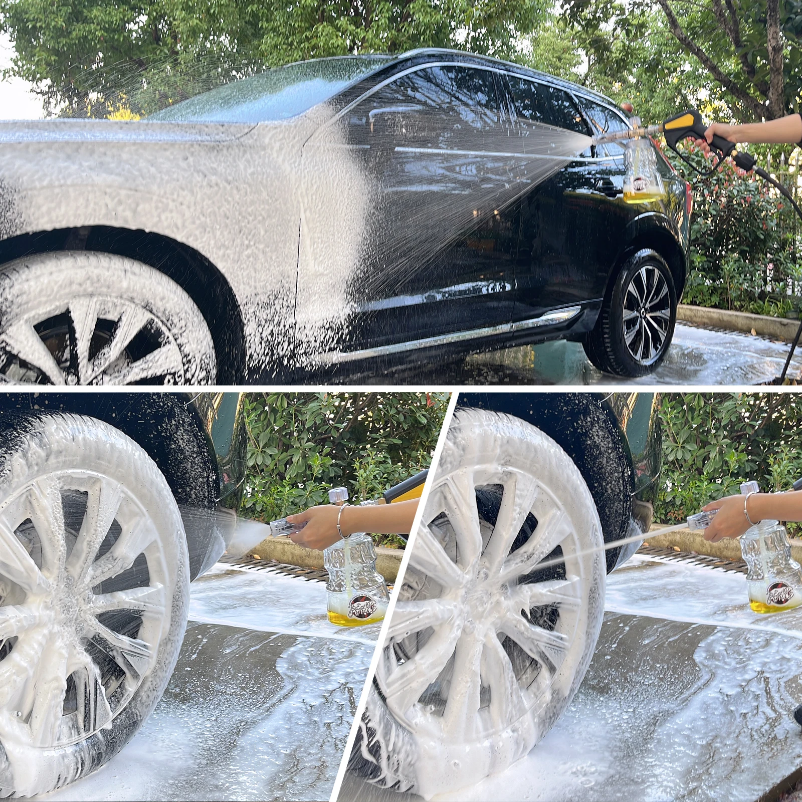 Pressure Washer Aluminum Foam Lance Foam Nozzle Car Wash Foam Maker for Karcher Elitech Bort AR Bosch Michelin Pressure Washer 6