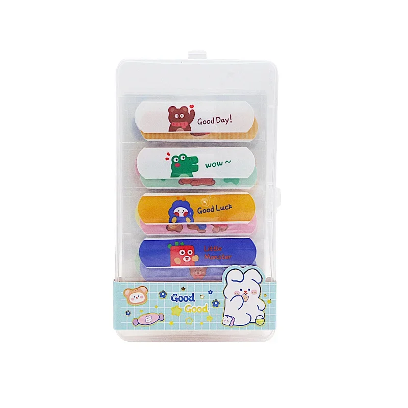 80pcs/box Cartoon Band Aid Kawaii Wound Dressing Patch for First Aid Strips for Children Kids Sticking Plaster Adhesive Bandages 6