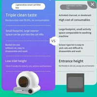 Automatic Smart Cat Litter Box Closed Cat Litter Box Self Cleaning Application Control Ionic Fragrance Pet Toilet Trash New 6