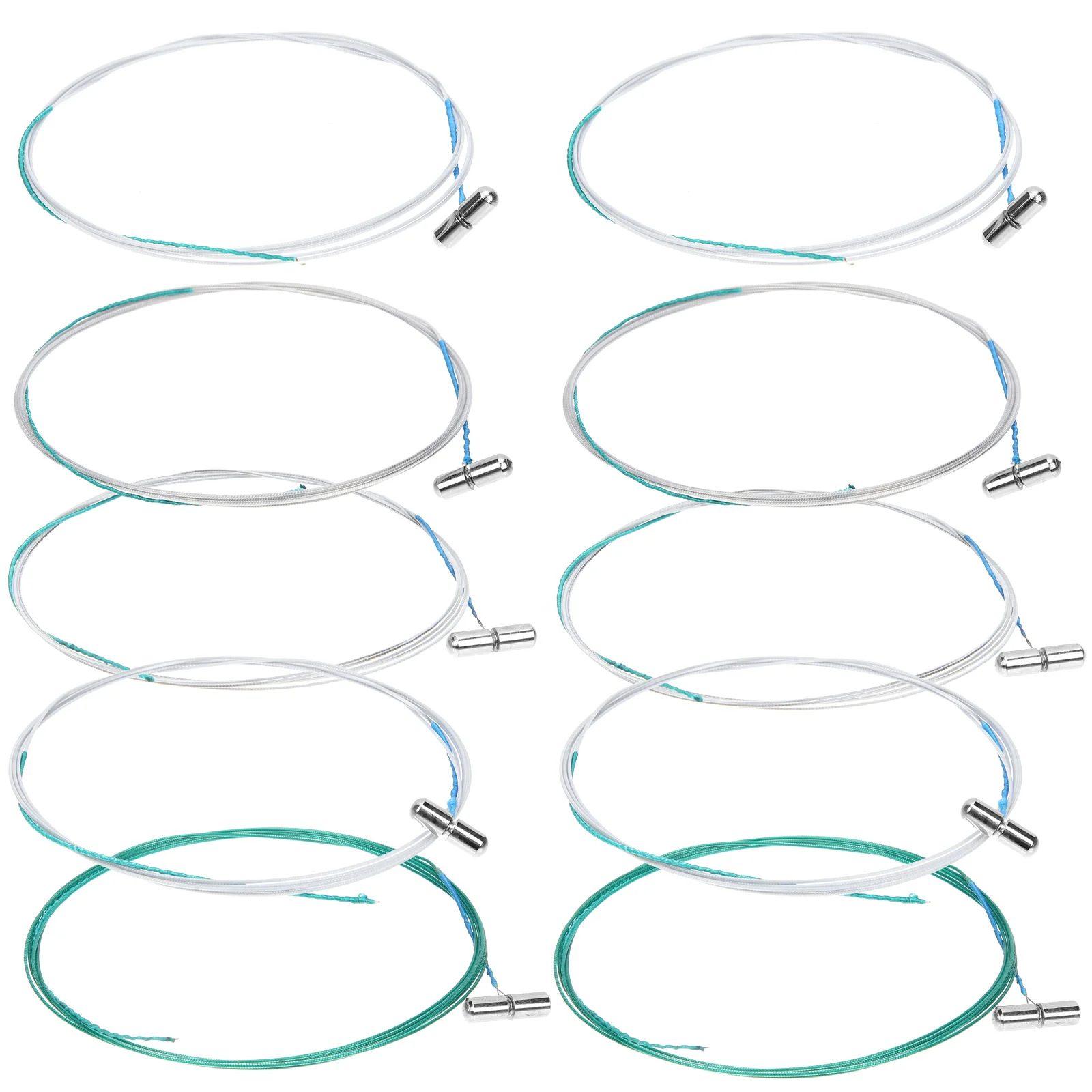 

10 Pcs Stringed Instrument Guzheng Strings Guitar Musical Accessories Metal Replacing