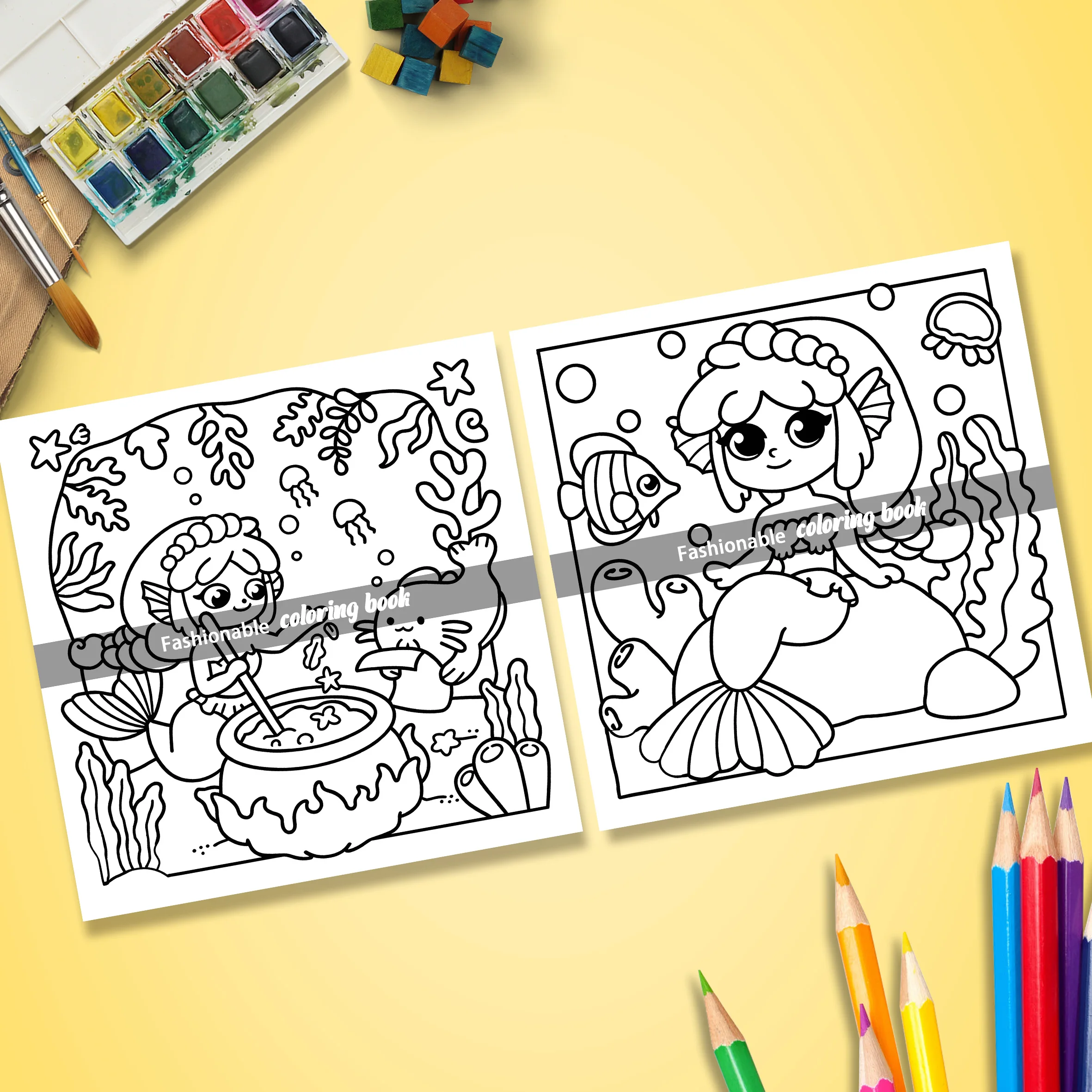 Ocean Home: Coloring Book for Adults Featuring Cute Cozy Daily Activities for Relaxation (Cozy Spaces Coloring) 6