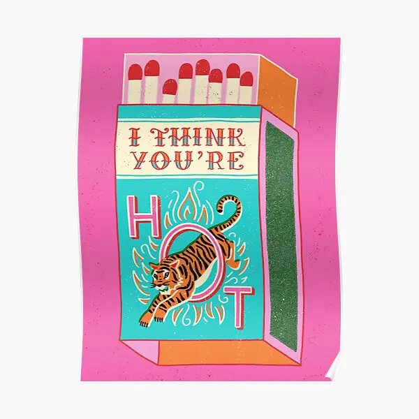 

Популярный постер I Think You Re, винтажная комната, забавная Настенная картина, художественный декор, картина для дома, современный принт, роспись без рамки