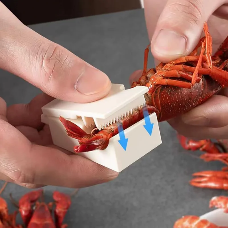Shucker Tool for Shrimps Crawfish Sheller and Deveiner Shrimp Opener Kitchen Gadget Seafood Opening Tools Multifunctional Peel