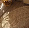 Living Room Carpet Natural Jute Woven Wear-resistant Stain-resistant Rug Natural Primary Color Large Area Floor Mat Ковер Tapis 6