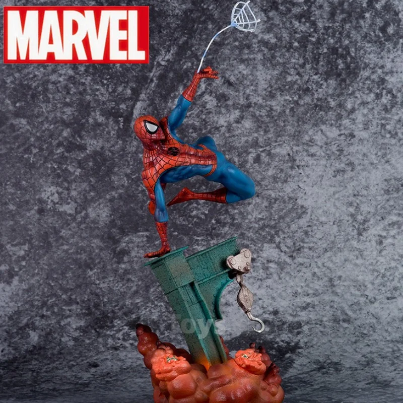 31Cm Original Marvel Spider Man Action Figures Scene Battle Boxed Dolls Model Marvel Legends Souvenir Regalo Per Regalo Per Bambini