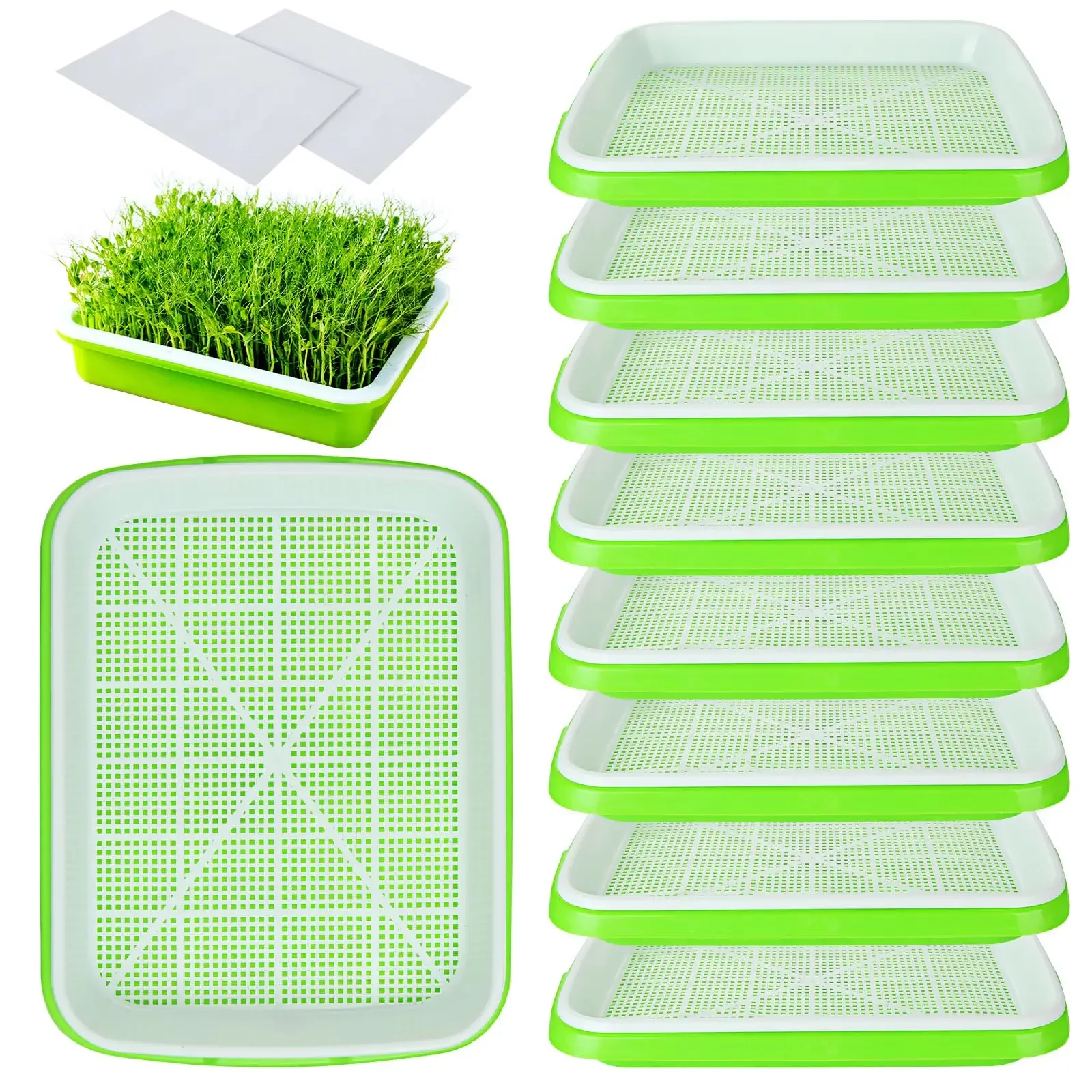 Microgreens Hydroponic Germination Tray Sprouting Tray For Sprout Horticultural Hydroponic Systems Garden Nursery Potted