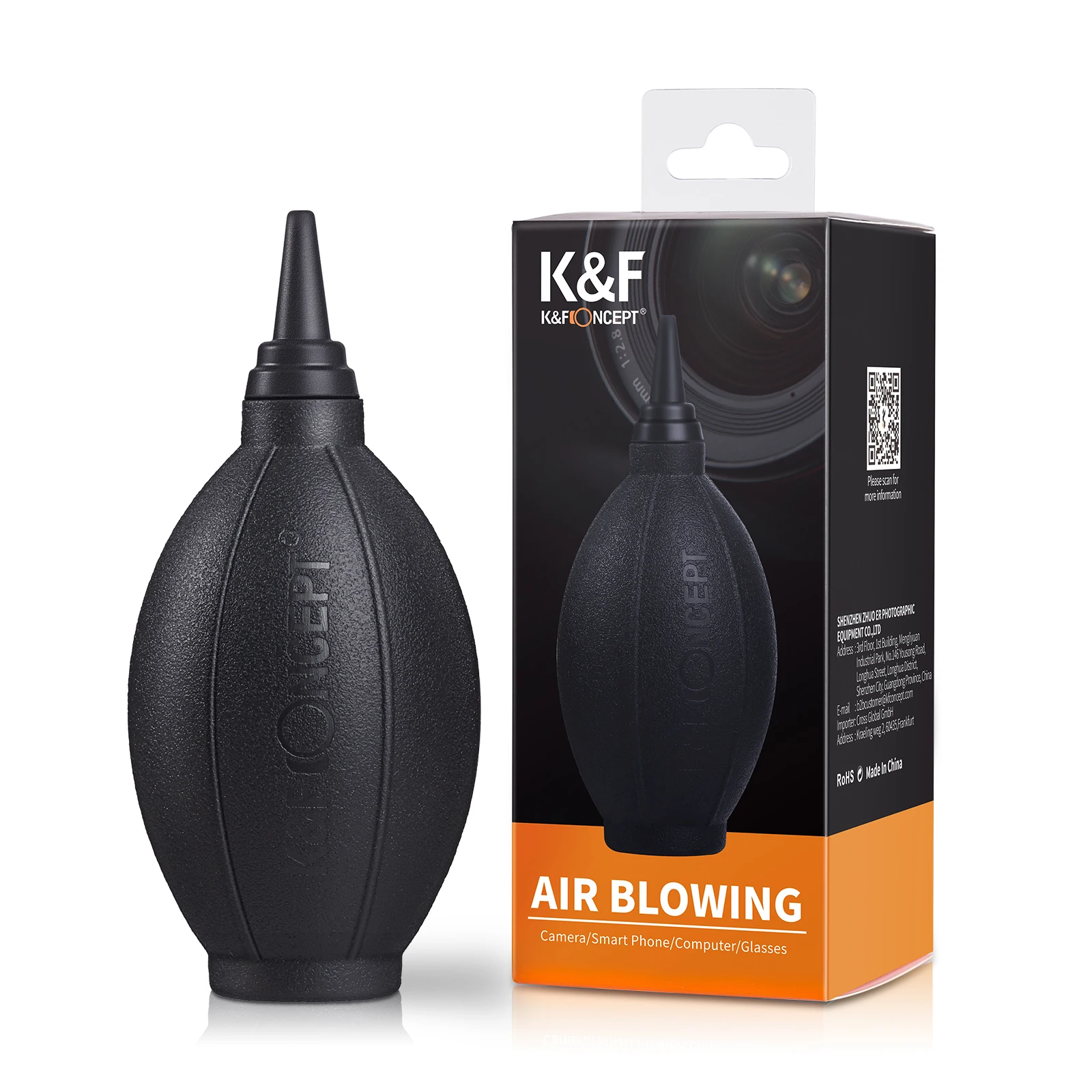 K&F CONCEPT Camera Air Blower Clear Camera Cleaning for DLSR Camera Lenses & Filters Sensor Screen LCD