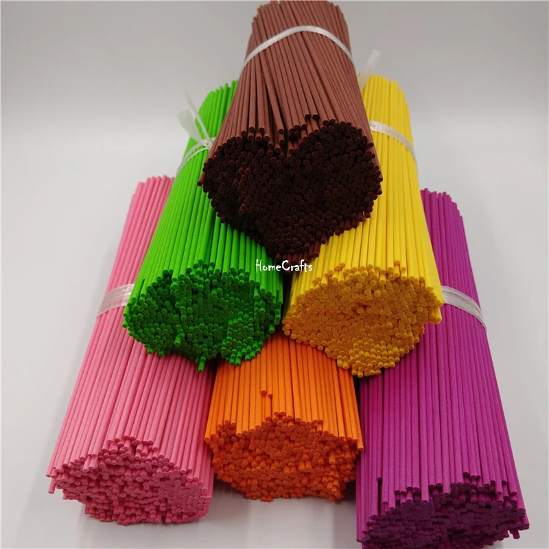 Colored Fiber Rattan Sticks Reed Diffuser Sticks 100pcs For Home Decoration Air Freshener