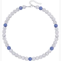 Baseball Beaded Chain Necklace for Men,Bling Ice Collection Baseball Necklace Gifts for Boys Baseball Team Lovers,18inch(45cm) 1