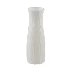 Elegant Solid Color Decorative Flower Vase (White)