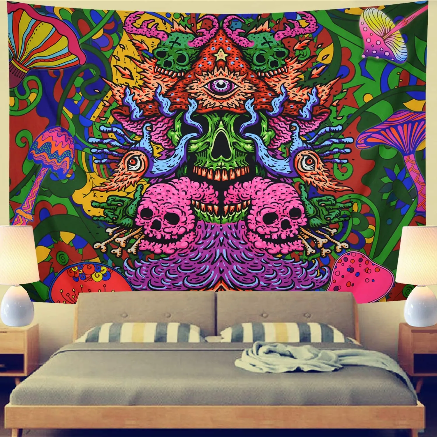 Tapestries Home Art Abstract Colorful Pattern Tapestry New Room Wall