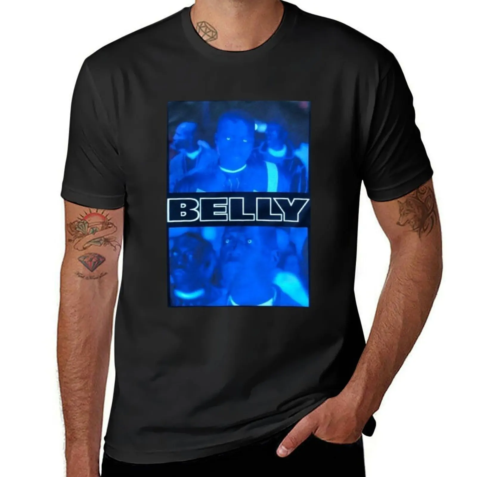 

Belly T-Shirt tees blanks blacks quick-drying T-shirt men