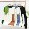 2023 New Patchwork Sweater Trend High Street Fashion Autumn and Winter Warm Men's Top Hip-hop Street Clothing 5