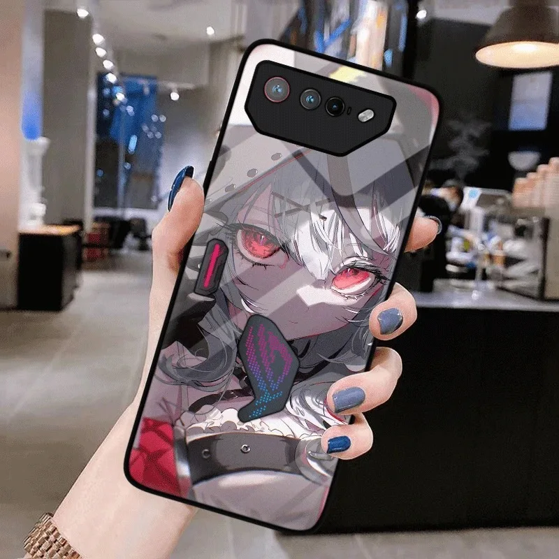 Premium Tempered Glass Back Protective Hard Case - Sleek Design for Ultimate Phone Protection