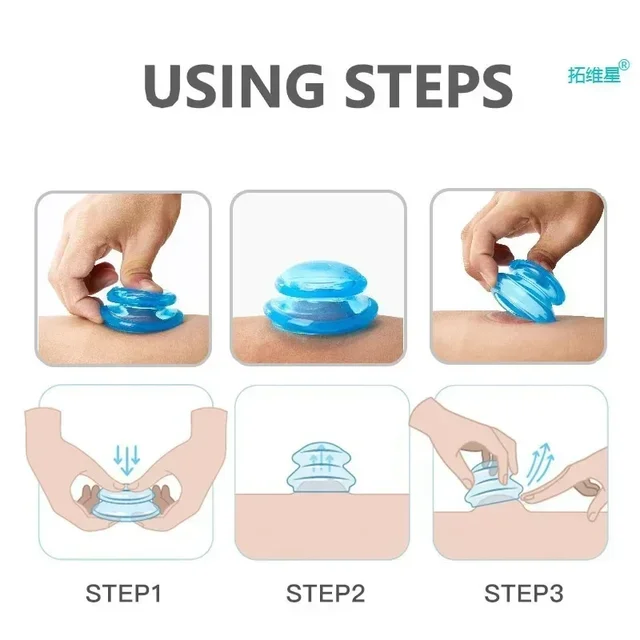 Anti-cellulite Silicone Suction Cup Ventosas Massage Body Cups Vacuum Cupping Therapy Set Masajeador Face Sucker Slimming Jars 4