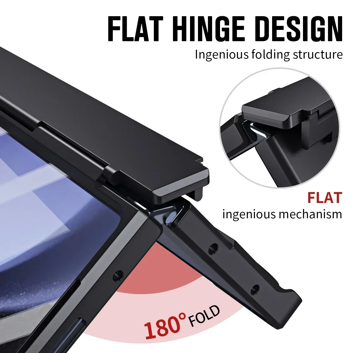 Premium Folding Stand Case with Pen Slot & Tempered Film Cover - Enhanced Protection