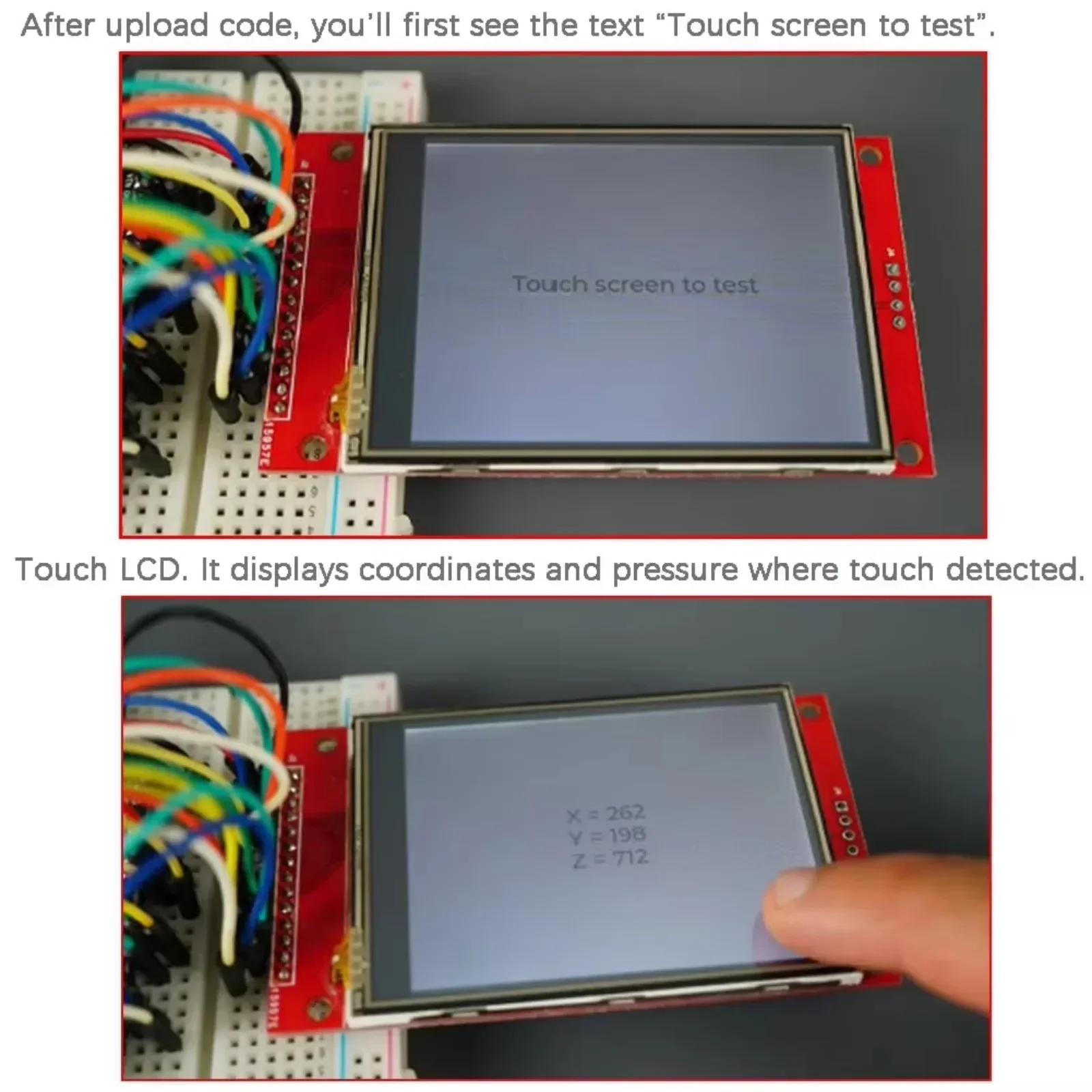 ヒルッチ様 ILI9341搭載2.8インチSPI制御タッチパネル付TFT液晶 MSP2807: オプト