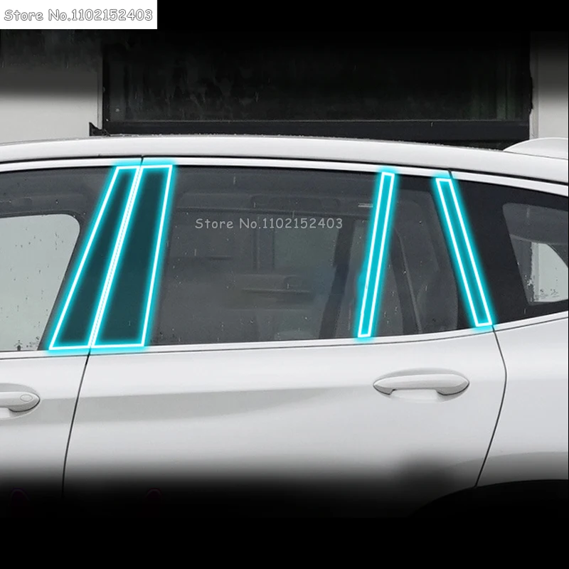 

For BMW ix3 2020-2022 Car Exterior Car window pillar Anti-scratch TPU Protective film Anti-scratch Repair film Accessories refit