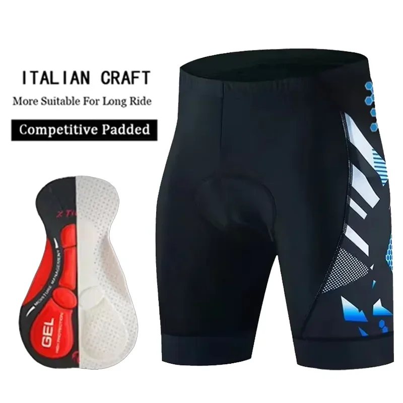 X-TIGER Men's Cycling Shorts 5D Gel Padded Quick Drying Breathable Shock Absorbing Reflective TMB Road Rodeo Cycling Shorts cycling shorts cycling pad