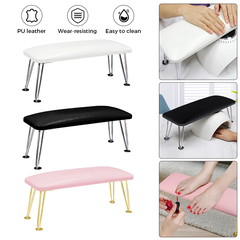 Nail Arm Rest with Bracket Professional Stand Table Desk for Home Nail Dryer Arm Rest Hand Pillow Cushion Table Manicure nail arm rest