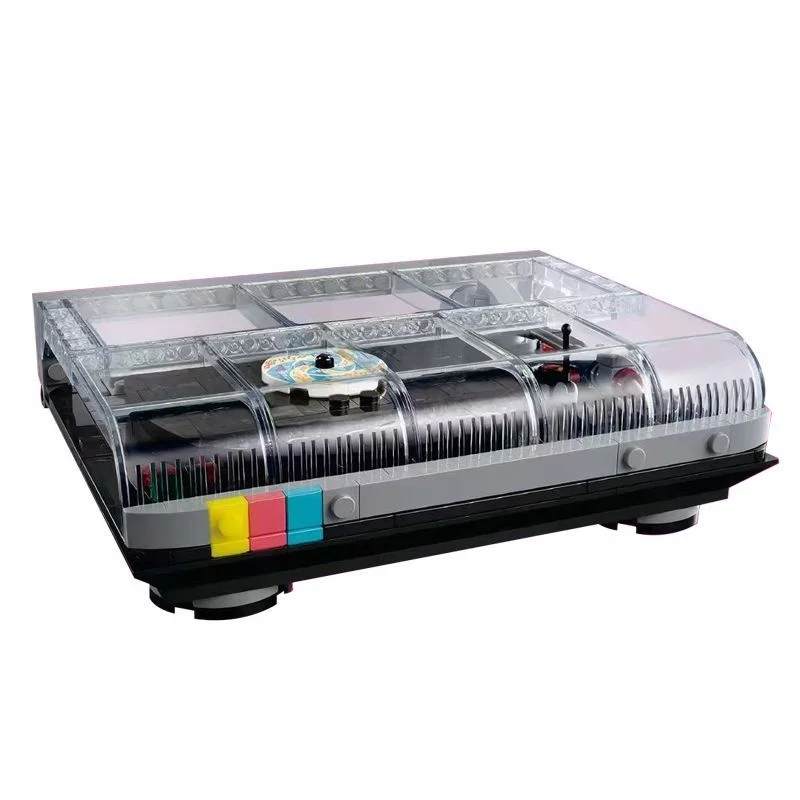 2025 Новий класичний святковий ретро-програвач для чоловіків і жінок, 310 шт., головоломка, блокова модель, різдвяний подарунок на день народження