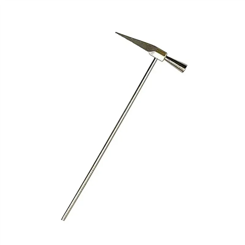 Geological Hammer with Pointed Tip & Rubber Grip, 16.3cm/ 15.8cm Alloy Geologist Hammer Masonry