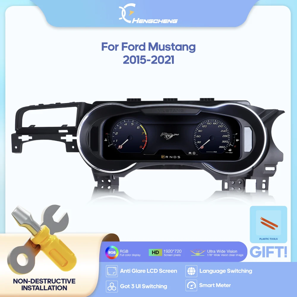 Panel de Instrumentos Digital LCD para Ford Mustang 2015-2021, Pantalla de Cabina Virtual 2