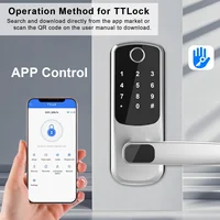TTLOCK Wifi Electronic Smart Door Lock With Biometric Fingerprint / Password /Smart Card  / Key Unlock/ USB Emergency Charger - Image 2