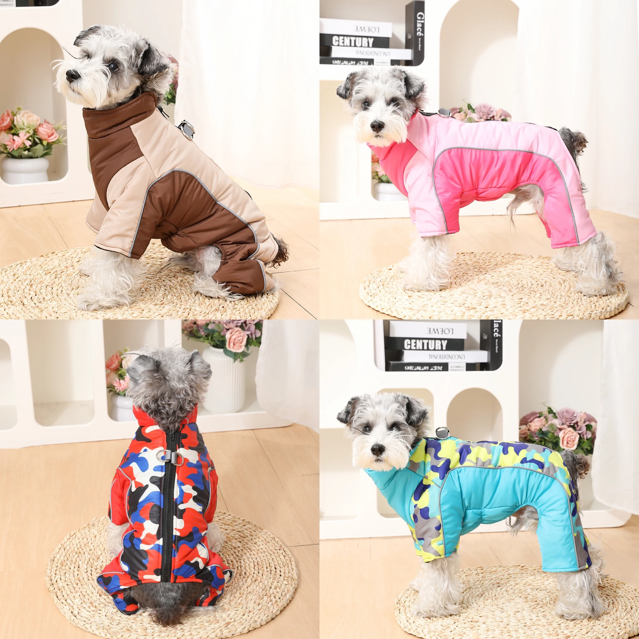 Winter Dog Jumpsuit Coat 5