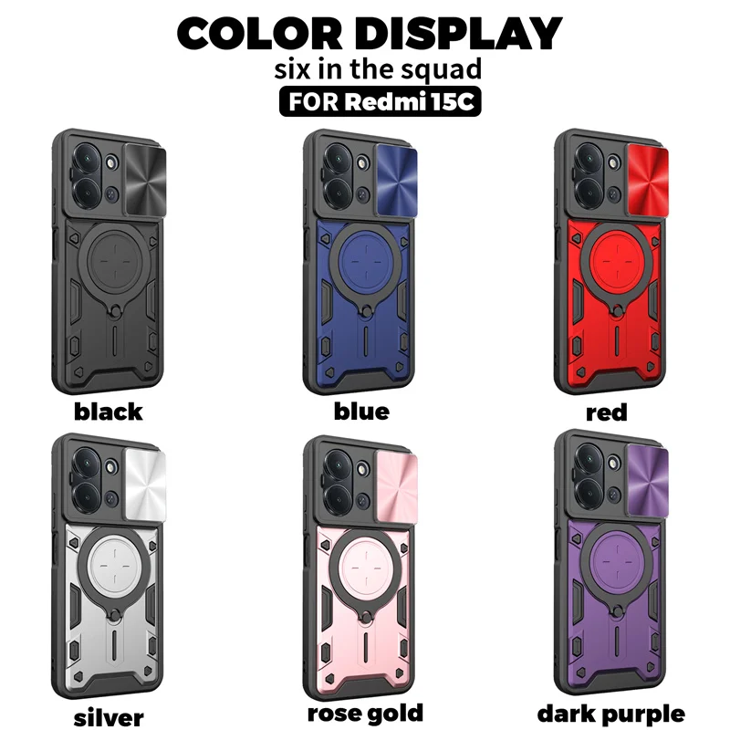 Car Camera Atmosphere Lamp ShockProof Armor Back Cover Stand Case