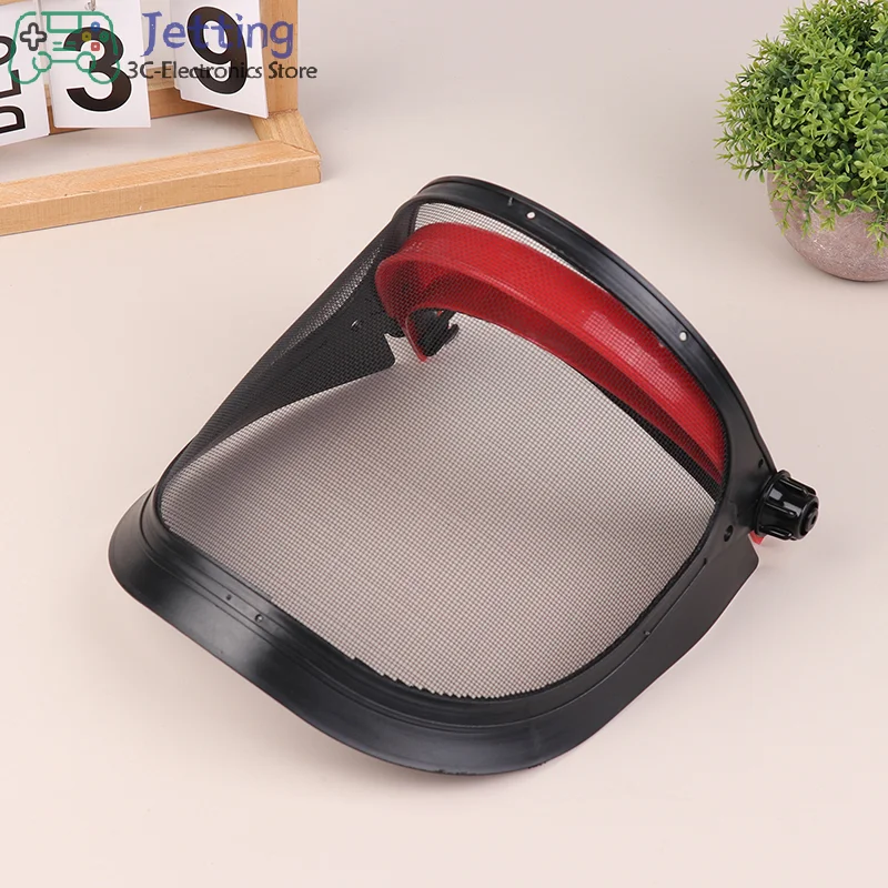 Garden Grass Trimmer Safety Helmet Hat Full Face Mesh Protective Mask For Logging Brush Cutter Forestry Protection
