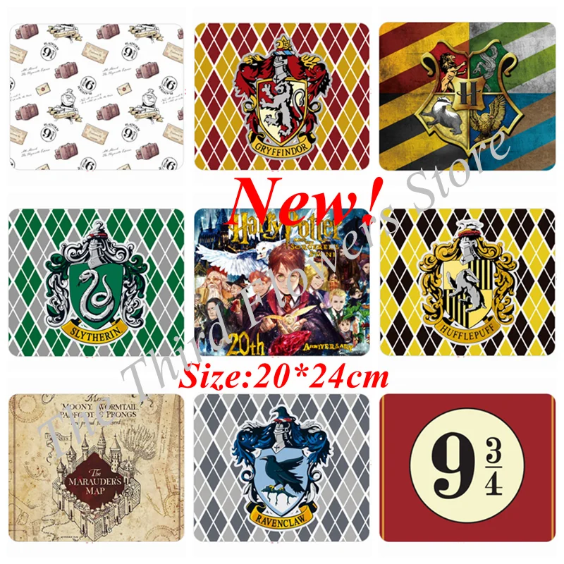 2024 New Harries Periferiche Computer Game Castle 9 3/4 Quattro College Mousepad Mini Short Table Pad Anime Office Table Decoration