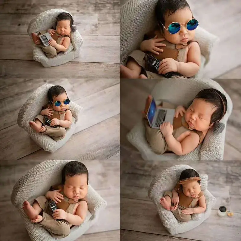 3 Pcs /set Newborn Photography Props Baby Posing Sofa Pillow Set Infant Photo Shooting Chair Decoration Fotografia Accessory