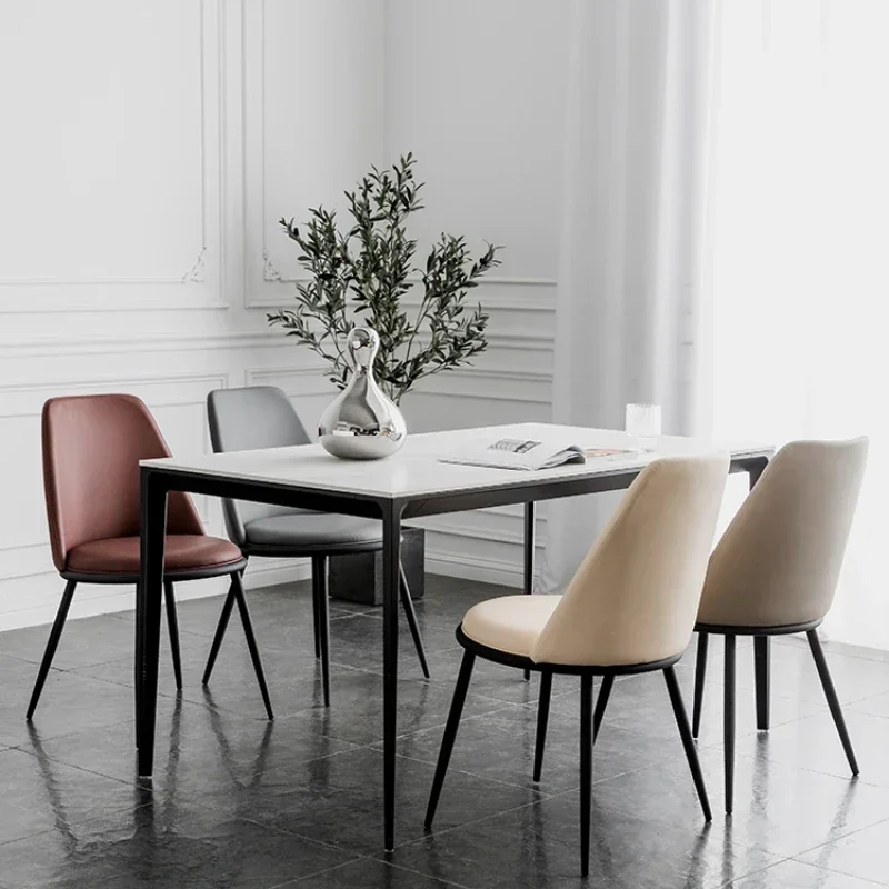 

Nordic Modern Home Backrest Eating Chair Bedroom Small Apartment