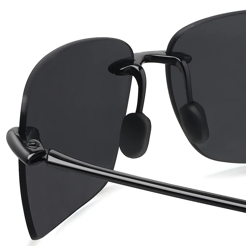 Sports Sunglasses Classic Rimless Men Women Driving Golf Rectangle Ultralight Frame UV400 De Sol