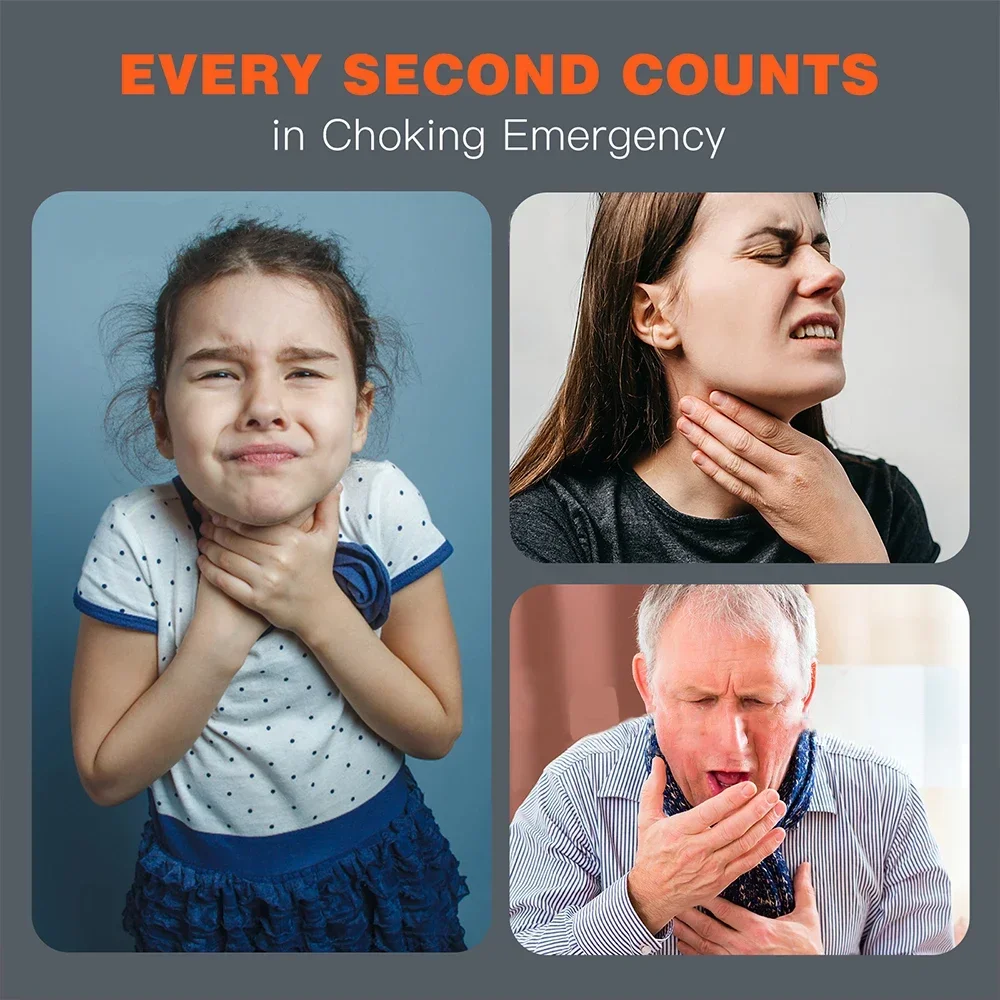 Choking Rescue Kits Auto CPR First Aid Choking Device Outdoor Home CPR Choking Emergency Equipment Adult Children Breath Rescue Anti Asphyxia Device