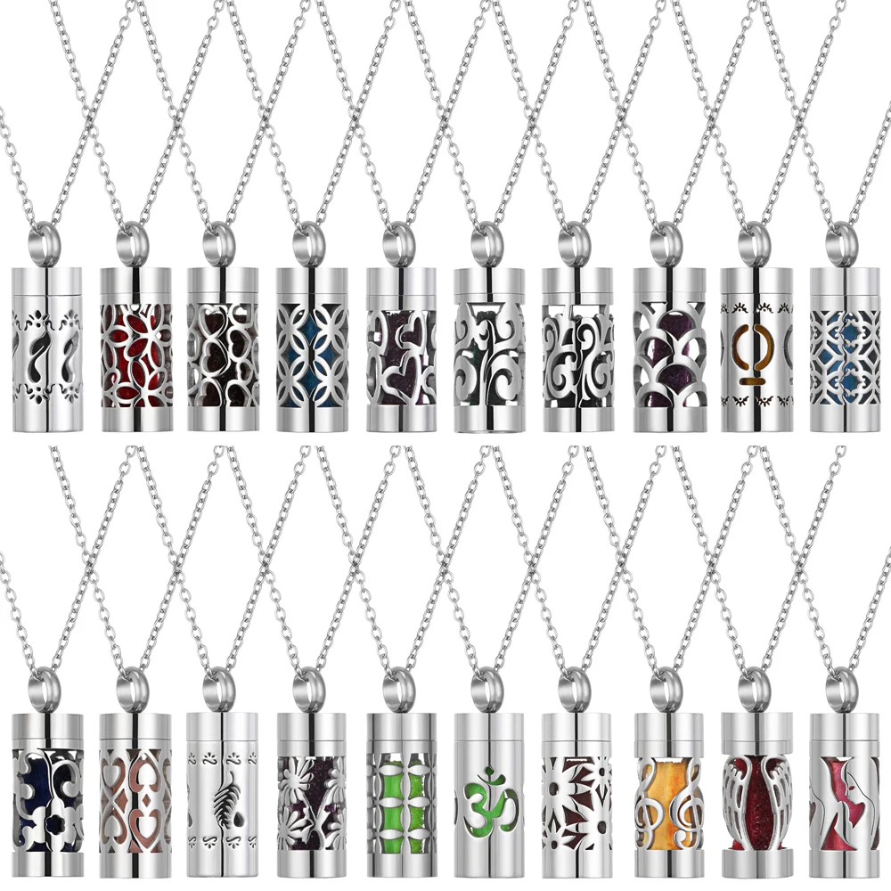 Stainless Steel Aromatherapy Diffuser Pendant Necklace