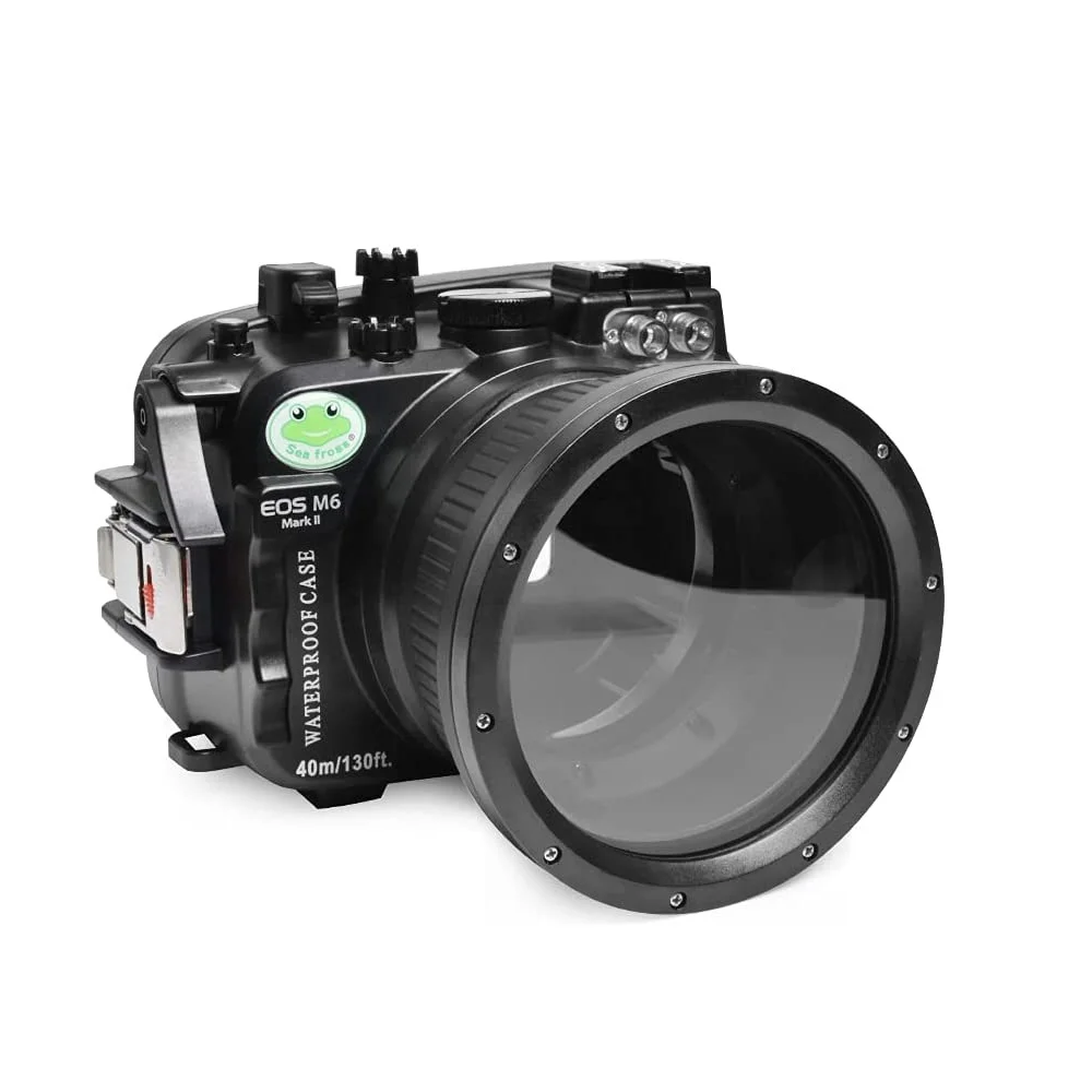Mcoplus M6 Ii 131Ft/40M Ipx8 Custodia Subacquea Impermeabile Custodia Subacquea Per Nikon Eos M6 Mark Ii M6Ii M6 Mark 2 15-45 /18-55Mm