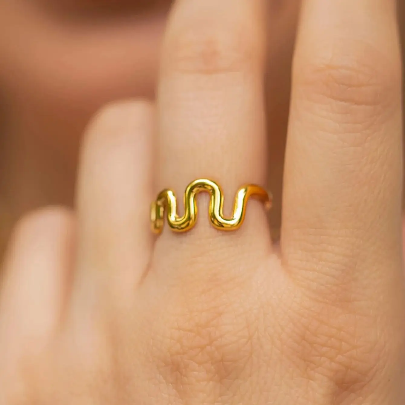 Fashion Geometric Jewelry For Women Gold Simple Adjustable Jewelry
