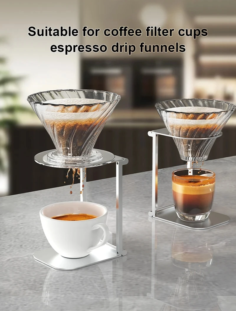 Foldable Coffee Drip Holder Pour Over Dripper Stand Aluminum Espresso Coffee Machine Support Stand Dripper Station Rack coffee drip holder