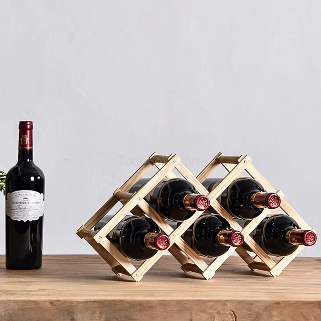 Foldable Wooden Wine Rack