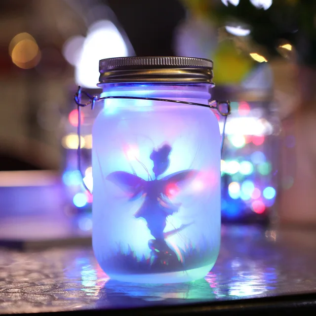 Mason Jar Solar Jar Lights Waterproof IP65 Hanging Solar Lamp for Balcony Garden Decoration Lantern for Outdoor Dropshipping New 4