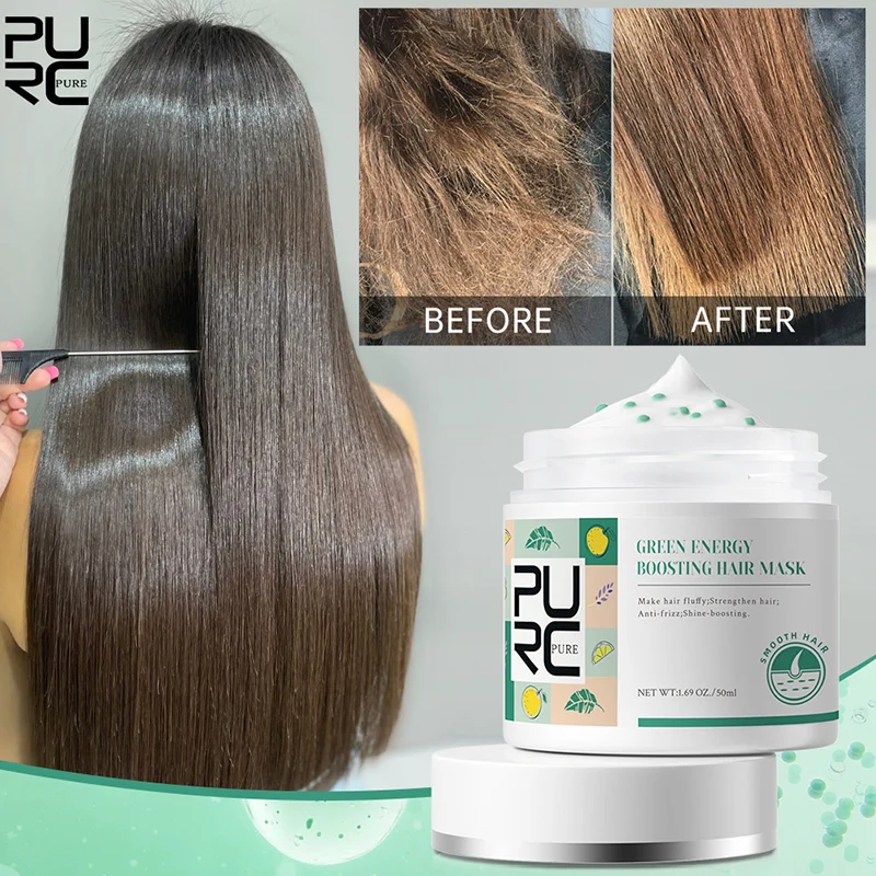 

PURC Keratin Hair Mask Professional Hair Treatment Cream Smoothing Straightening Soft Repair Frizz Damaged Hair Care Products