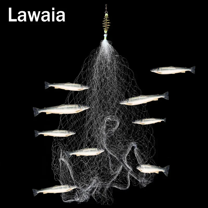 Fishing Net Sticky with Night Luminous Beads Ball Bearing Ring Cast Gill Netting Connector Freshwater Trap Tools